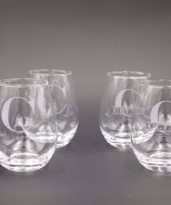Custom Stemless Wine Glasses - Set of 4