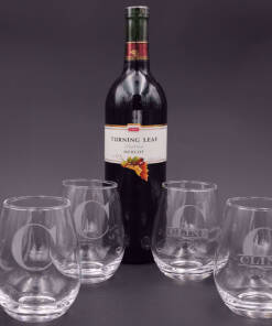 Custom Stemless Wine Glasses - Set of 4