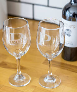 Custom Stemmed Wine Glasses