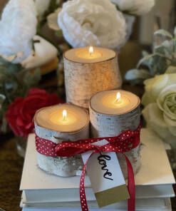 Birch Candle Holders - Set of 3