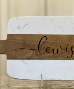 Wood and Marble Cutting Board