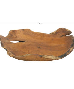 Hand-Carved Teakwood Bowl