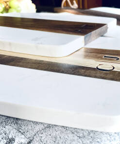 Wood and Marble Cutting Board