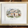 Custom Framed Watercolor Image