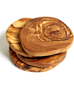 Olive Wood Coasters - Set of 4