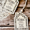 Realtor Closing Gift Tag / Ornament - Rattan Style - Set of 3
